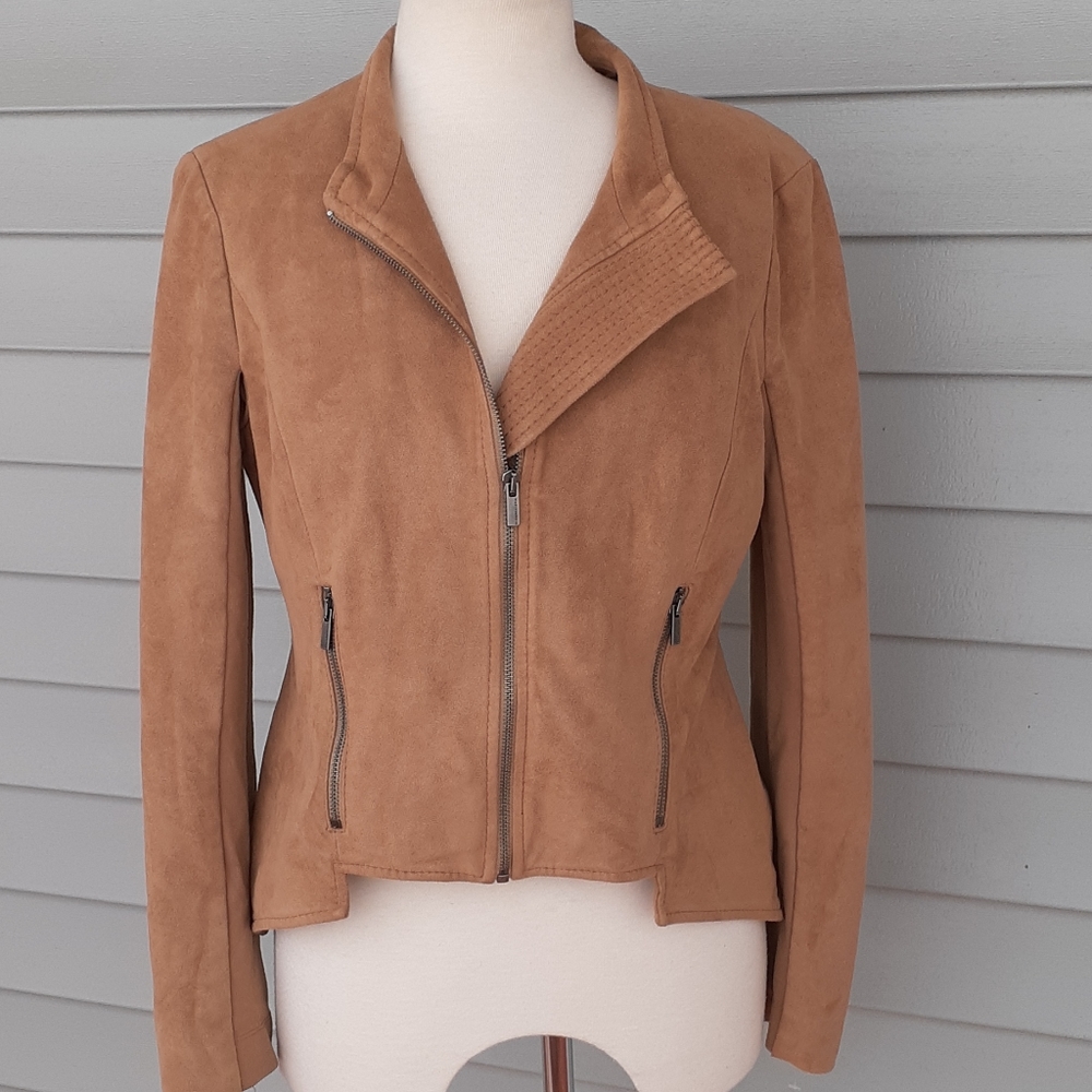BCBG  tan suede jacket